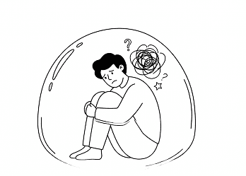 Withdrawal from family, work, or social life